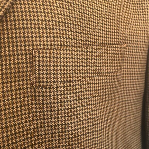 Lauren Ralph Lauren 100% Wool Fully Lined Brown Plaid Blazer. Size 50L - Picture 5 of 9